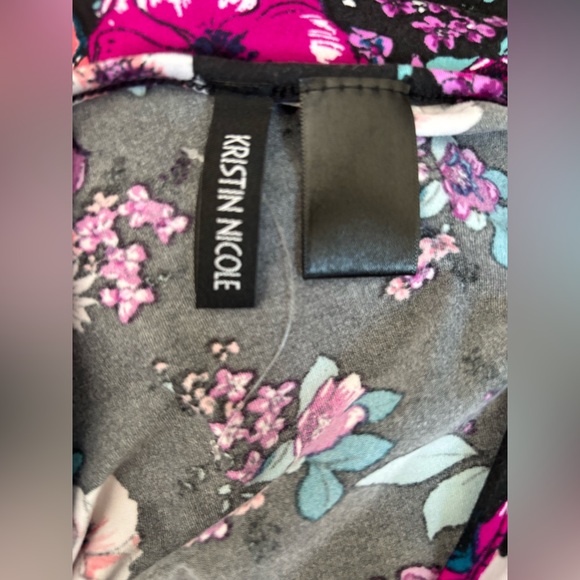 Kristin Nicole Women’s Criss Cross Sleeveless Maxi Dress in Black Floral Sz 3X - Picture 5 of 5